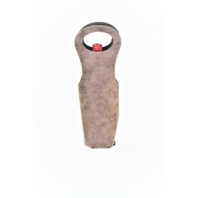 9165- BROWN WINE BOTTLE CARRIER